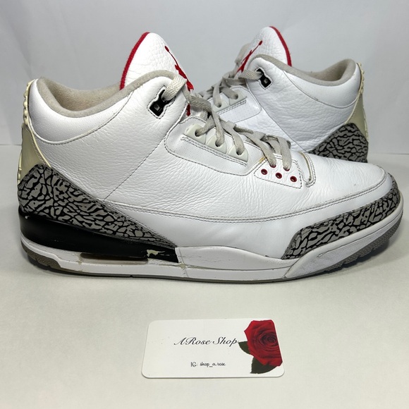 Nike Air Jordan 3 Retro ‘White Cement’ (136064 105) Shoes Size: 16 M
